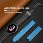 Per Samsung Galaxy Watch5 40mm / 44mm Cinturino in vera pelle intrecciata, Black Buckle, Silver Buckle