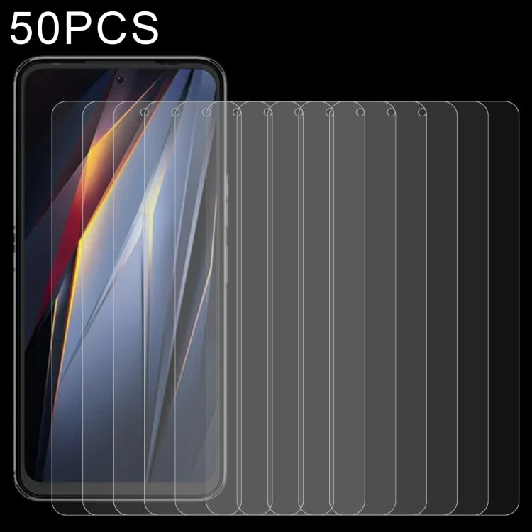 50 pellicole in vetro temperato 0,26 mm 9H 2,5D, For TECNO Pova Neo 2 (50 PCS), For ZTE Axon 30S (50 PCS), For Xiaomi Civi 2 / 12 Lite NE / 13 Lite / Civi 3 (50 PCS), For Ulefone Note 14 (50 PCS), For DOOGEE S51 (50 PCS)