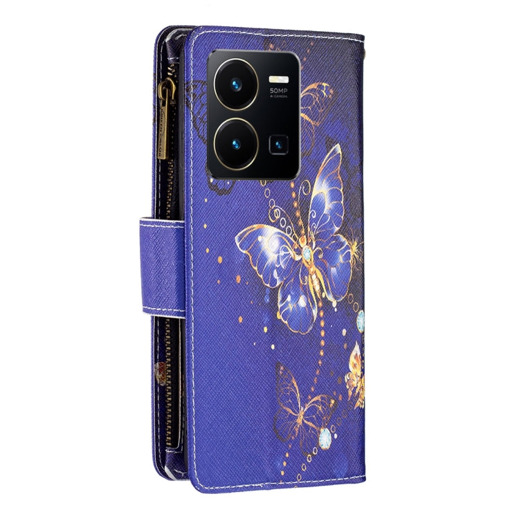 Custodia in pelle per telefono con cerniera modello disegno colorato, For vivo Y35/Y22, For Xiaomi Redmi A1/Redmi A1+, For Samsung Galaxy A04 4G