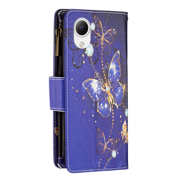 Custodia in pelle per telefono con cerniera modello disegno colorato, For Samsung Galaxy A23e 5G