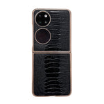 Custodia per telefono con placcatura nano serie Weilai in vera pelle, For OPPO Reno8, For OPPO Reno8 Pro, For Huawei P50 Pocket