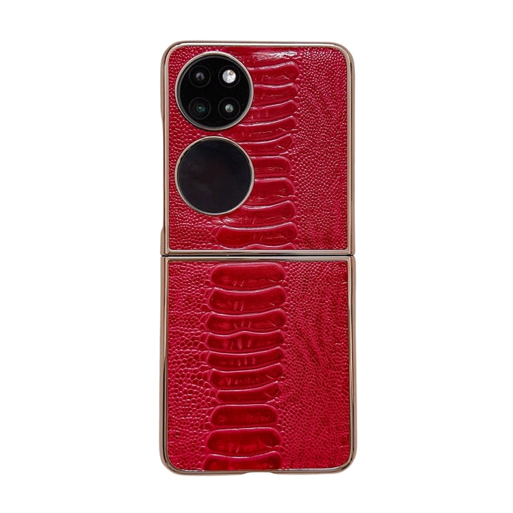 Custodia per telefono con placcatura nano serie Weilai in vera pelle, For OPPO Reno8, For OPPO Reno8 Pro, For Huawei P50 Pocket