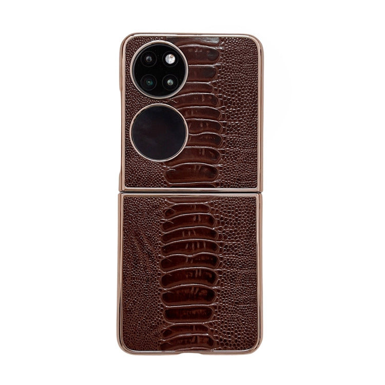 Custodia per telefono con placcatura nano serie Weilai in vera pelle, For OPPO Reno8, For OPPO Reno8 Pro, For Huawei P50 Pocket