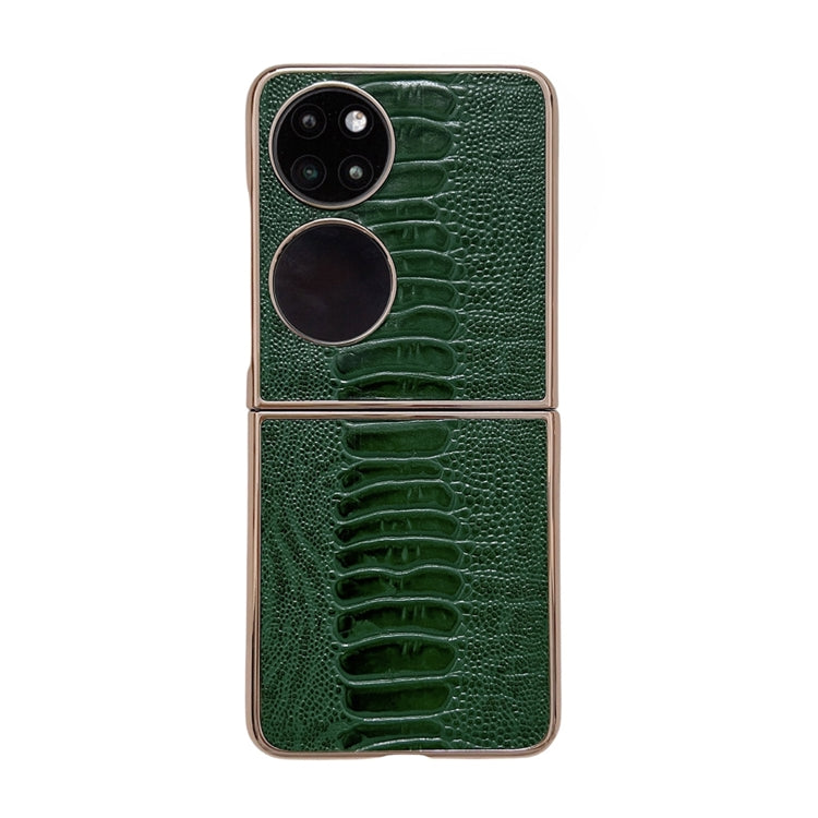 Custodia per telefono con placcatura nano serie Weilai in vera pelle, For OPPO Reno8, For OPPO Reno8 Pro, For Huawei P50 Pocket