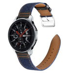 Cinturino per orologio in pelle denim da 22 mm