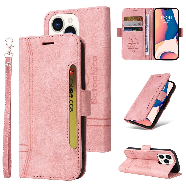 BETOPNICE Custodia per telefono in pelle con fibbia a doppio lato, For iPhone 14, For iPhone 14 Plus, For iPhone 14 Pro, For iPhone 14 Pro Max