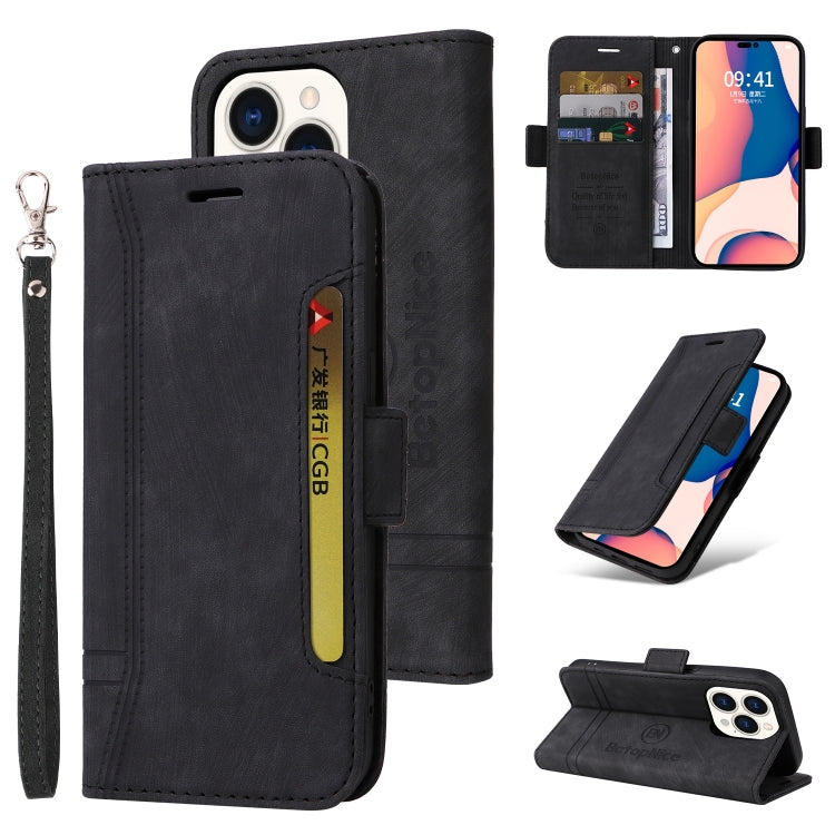 BETOPNICE Custodia per telefono in pelle con fibbia a doppio lato, For iPhone 14, For iPhone 14 Plus, For iPhone 14 Pro, For iPhone 14 Pro Max