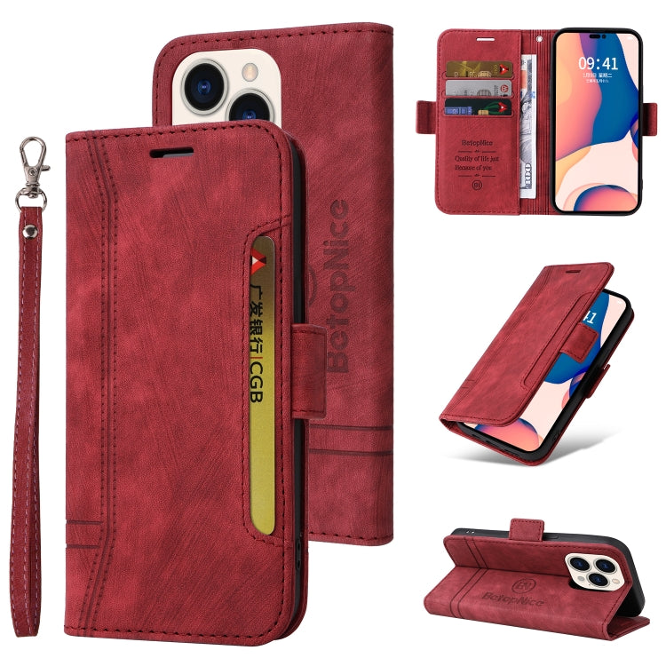 BETOPNICE Custodia per telefono in pelle con fibbia a doppio lato, For iPhone 14, For iPhone 14 Plus, For iPhone 14 Pro, For iPhone 14 Pro Max