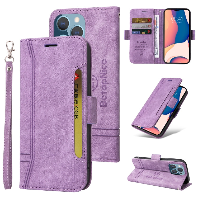 BETOPNICE Custodia per telefono in pelle con fibbia a doppio lato, For iPhone 14, For iPhone 14 Plus, For iPhone 14 Pro, For iPhone 14 Pro Max