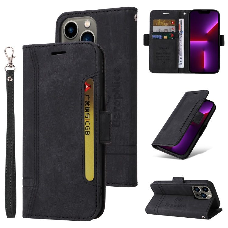 BETOPNICE Custodia per telefono in pelle con fibbia a doppio lato, For iPhone 13 mini, For iPhone 13, For iPhone 13 Pro, For iPhone 13 Pro Max