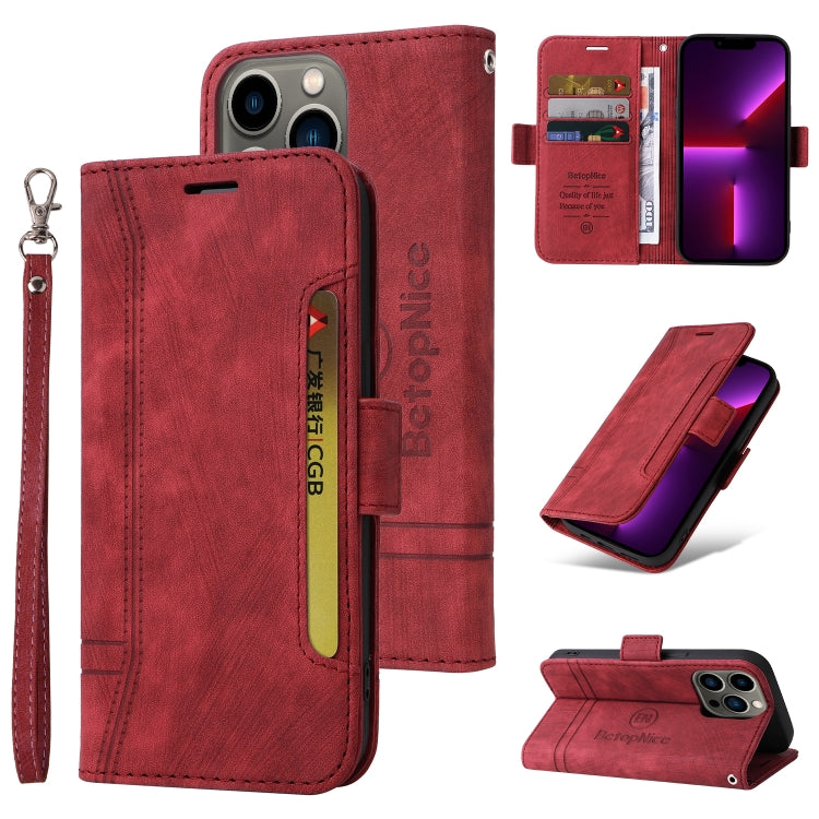 BETOPNICE Custodia per telefono in pelle con fibbia a doppio lato, For iPhone 13 mini, For iPhone 13, For iPhone 13 Pro, For iPhone 13 Pro Max