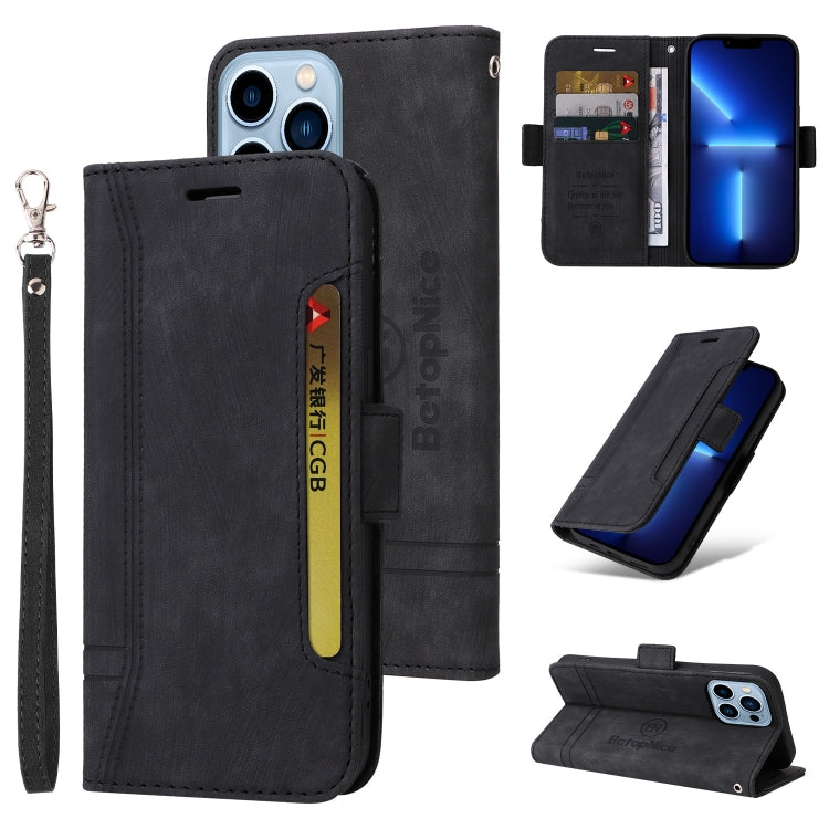BETOPNICE Custodia per telefono in pelle con fibbia a doppio lato, For iPhone 13 mini, For iPhone 13, For iPhone 13 Pro, For iPhone 13 Pro Max