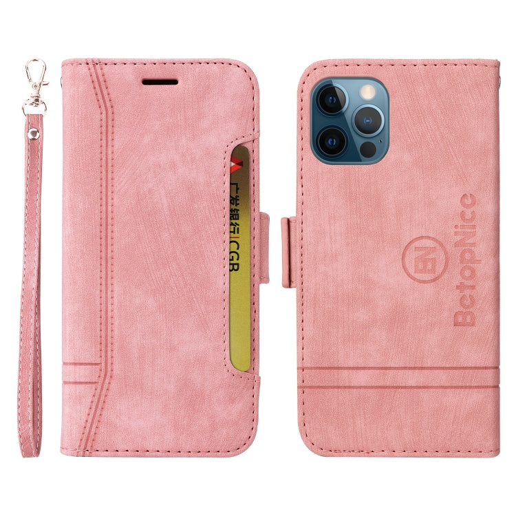 BETOPNICE Custodia per telefono in pelle con fibbia a doppio lato, For iPhone 12 mini, For iPhone 12 / 12 Pro, For iPhone 12 Pro Max, For iPhone 11