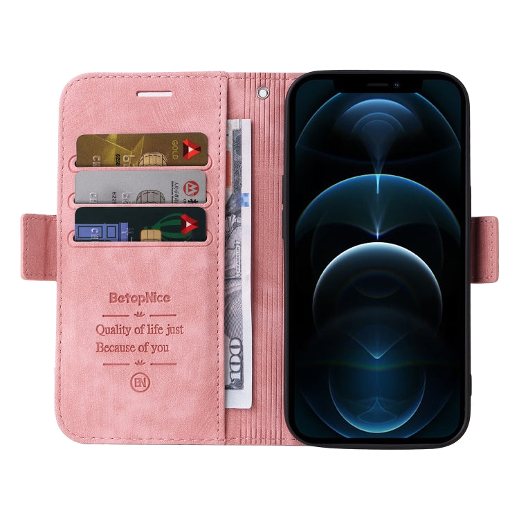 BETOPNICE Custodia per telefono in pelle con fibbia a doppio lato, For iPhone 12 mini, For iPhone 12 / 12 Pro, For iPhone 12 Pro Max, For iPhone 11