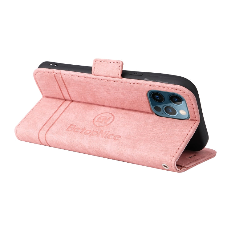 BETOPNICE Custodia per telefono in pelle con fibbia a doppio lato, For iPhone 12 mini, For iPhone 12 / 12 Pro, For iPhone 12 Pro Max, For iPhone 11
