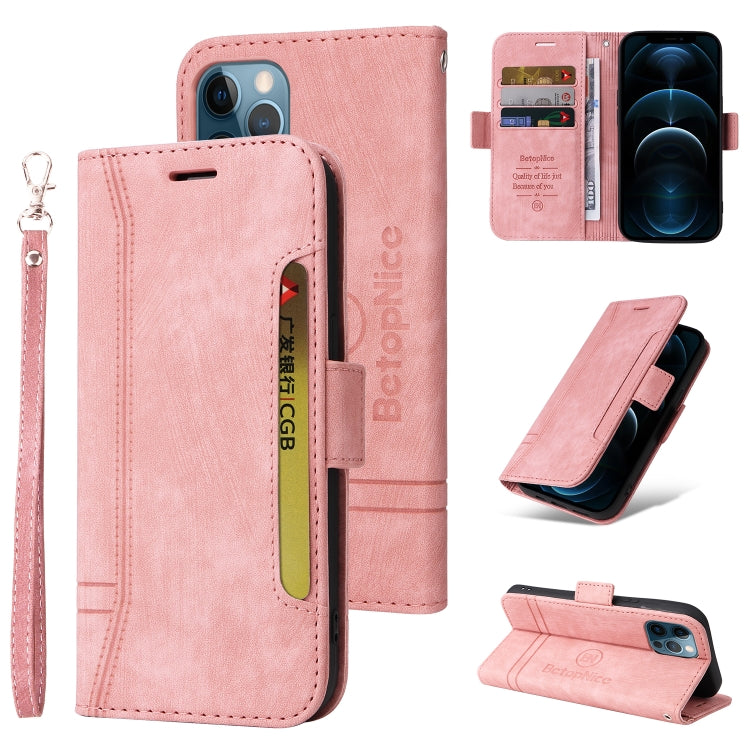 BETOPNICE Custodia per telefono in pelle con fibbia a doppio lato, For iPhone 12 mini, For iPhone 12 / 12 Pro, For iPhone 12 Pro Max, For iPhone 11