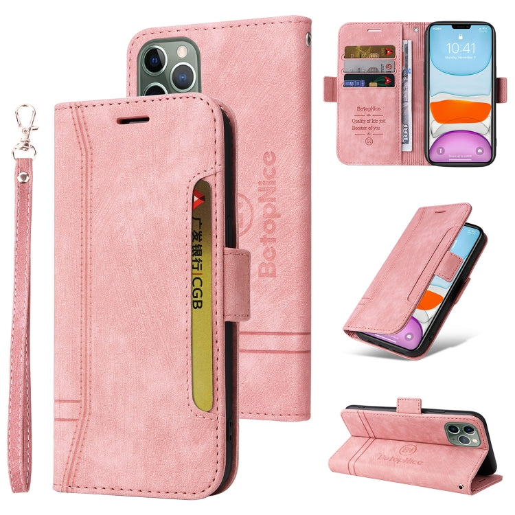 BETOPNICE Custodia per telefono in pelle con fibbia a doppio lato, For iPhone 11 Pro, For iPhone 11 Pro Max, For iPhone X / XS, For iPhone XR