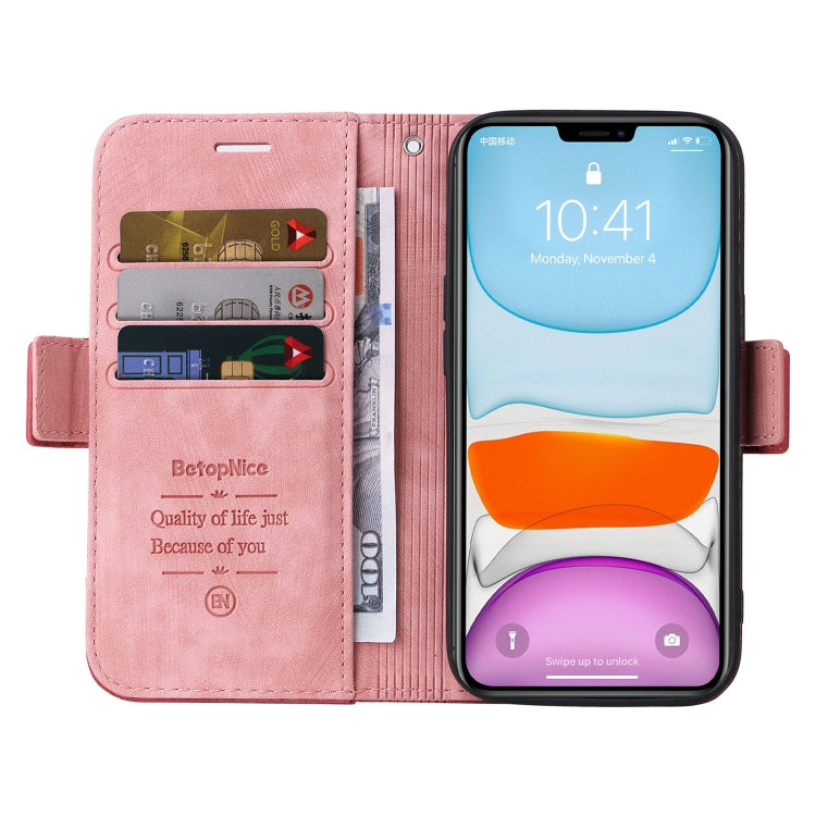 BETOPNICE Custodia per telefono in pelle con fibbia a doppio lato, For iPhone 11 Pro, For iPhone 11 Pro Max, For iPhone X / XS, For iPhone XR