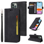BETOPNICE Custodia per telefono in pelle con fibbia a doppio lato, For iPhone 11 Pro, For iPhone 11 Pro Max, For iPhone X / XS, For iPhone XR