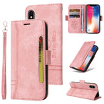 BETOPNICE Custodia per telefono in pelle con fibbia a doppio lato, For iPhone 11 Pro, For iPhone 11 Pro Max, For iPhone X / XS, For iPhone XR