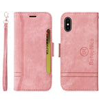 BETOPNICE Custodia per telefono in pelle con fibbia a doppio lato, For iPhone XS Max, For iPhone SE 2022 / SE 2020 / 7 / 8, For iPhone 7 Plus / 8 Plus