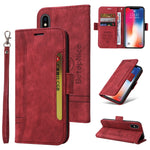 BETOPNICE Custodia per telefono in pelle con fibbia a doppio lato, For iPhone XS Max, For iPhone SE 2022 / SE 2020 / 7 / 8, For iPhone 7 Plus / 8 Plus