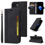 BETOPNICE Custodia per telefono in pelle con fibbia a doppio lato, For iPhone XS Max, For iPhone SE 2022 / SE 2020 / 7 / 8, For iPhone 7 Plus / 8 Plus
