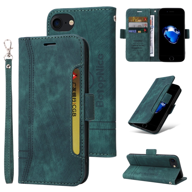 BETOPNICE Custodia per telefono in pelle con fibbia a doppio lato, For iPhone XS Max, For iPhone SE 2022 / SE 2020 / 7 / 8, For iPhone 7 Plus / 8 Plus