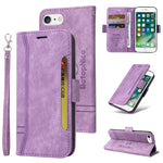 BETOPNICE Custodia per telefono in pelle con fibbia a doppio lato, For iPhone XS Max, For iPhone SE 2022 / SE 2020 / 7 / 8, For iPhone 7 Plus / 8 Plus