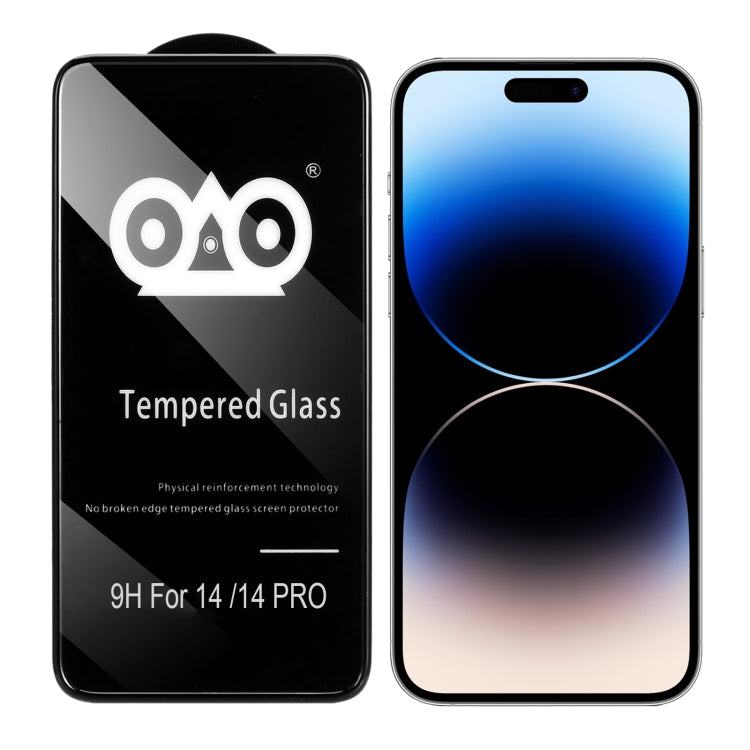 Pellicola in vetro temperato per airbag antiurto, For iPhone 14 Pro Max (1 PC), For iPhone 14 Pro (1 PC)