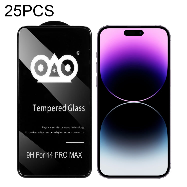 Pellicola in vetro temperato per airbag antiurto da 25 pezzi, For iPhone 14 Pro Max (25 PCS), For iPhone 14 Pro (25 PCS)