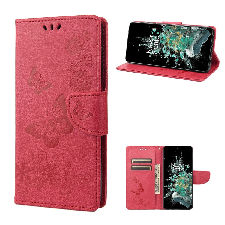 Custodia per cellulare in pelle flip orizzontale goffrata farfalla, For Motorola Moto G42, For OnePlus 10T, For Samsung Galaxy A04