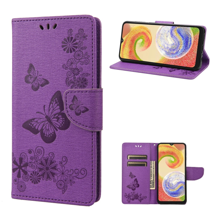 Custodia per cellulare in pelle flip orizzontale goffrata farfalla, For Motorola Moto G42, For OnePlus 10T, For Samsung Galaxy A04
