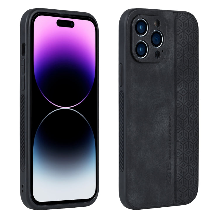 Custodia per telefono AZNS in pelle goffrata 3D, For iPhone 14 Pro Max, For iPhone 14 Pro, For iPhone 13 Pro Max, For iPhone 13 Pro