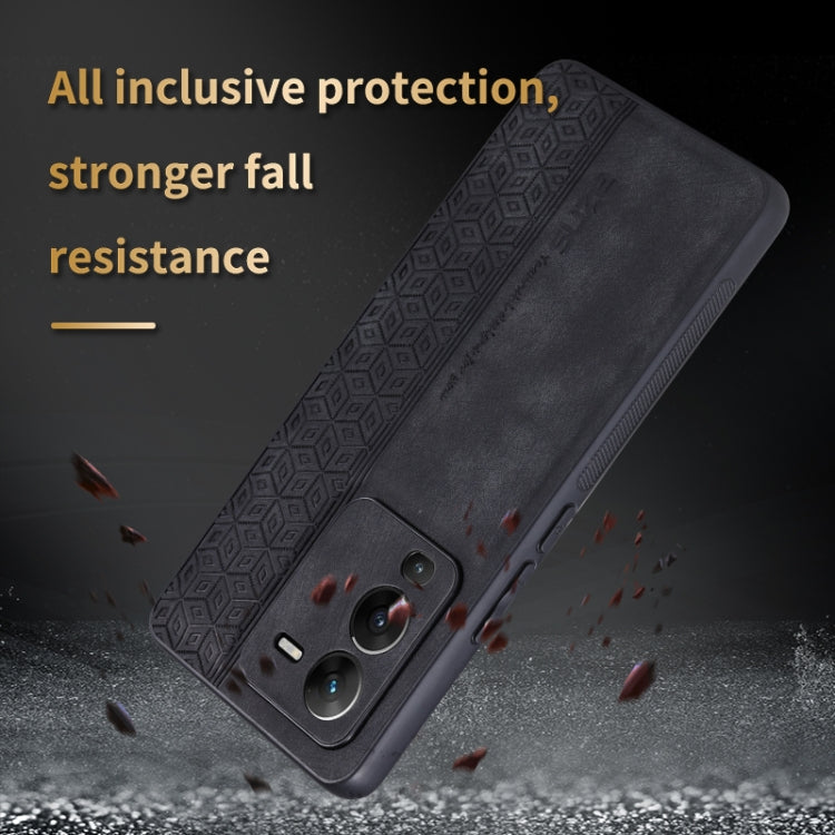 Custodia per telefono AZNS in pelle goffrata 3D, For vivo S15 Pro, For vivo S15e / T1 Pro, For vivo X80, For Huawei Enjoy 50 Pro / nova Y90