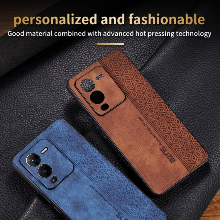 Custodia per telefono AZNS in pelle goffrata 3D, For vivo S15 Pro, For vivo S15e / T1 Pro, For vivo X80, For Huawei Enjoy 50 Pro / nova Y90