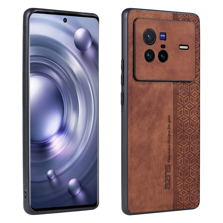 Custodia per telefono AZNS in pelle goffrata 3D, For vivo S15 Pro, For vivo S15e / T1 Pro, For vivo X80, For Huawei Enjoy 50 Pro / nova Y90