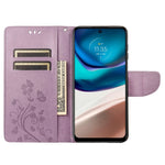 Custodia per cellulare in pelle con motivo floreale a farfalla, For Motorola Moto G42, For OnePlus 10T, For Samsung Galaxy A04