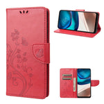 Custodia per cellulare in pelle con motivo floreale a farfalla, For Motorola Moto G42, For OnePlus 10T, For Samsung Galaxy A04