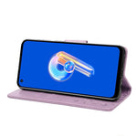 Custodia per cellulare in pelle con motivo floreale a farfalla, For Asus Zenfone 9