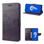 Custodia per cellulare in pelle con motivo floreale a farfalla, For Asus Zenfone 9