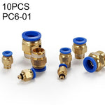 LAIZE 10 pz PC filettatura maschio diritto pneumatico raccordo rapido connettore, PC4-01 (10pcs), PC4-02 (10pcs), PC4-M5 (10pcs), PC6-01 (10pcs), PC6-02 (10pcs), PC6-03 (10pcs), PC6-04 (2pcs), PC6-M5 (10pcs), PC8-01 (10pcs), PC8-02 (10pcs), PC8-03 (10p...