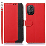 KHAZNEH Custodia per telefono RFID in pelle con texture Litchi, For Xiaomi Poco M4 5G, For Xiaomi Poco M5 5G / 4G