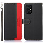 KHAZNEH Custodia per telefono RFID in pelle con texture Litchi, For Xiaomi Poco M4 5G, For Xiaomi Poco M5 5G / 4G
