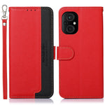 KHAZNEH Custodia per telefono RFID in pelle con texture Litchi, For Xiaomi Poco M4 5G, For Xiaomi Poco M5 5G / 4G