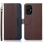 KHAZNEH Custodia per telefono RFID in pelle con texture Litchi, For Xiaomi Poco M4 5G, For Xiaomi Poco M5 5G / 4G