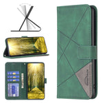 Custodia per telefono in pelle con struttura a rombo con fibbia magnetica, For vivo Y35 / Y22, For Xiaomi Redmi A1, For Samsung Galaxy A04 4G, For Samsung Galaxy A23e 5G