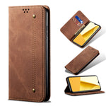 Custodia per telefono in pelle con texture denim, For vivo Y16 4G Global/Y02s 4G Global, For vivo Y35 4G Global/Y22/Y22s, For vivo Y77 5G Malaysian/Y77e Global