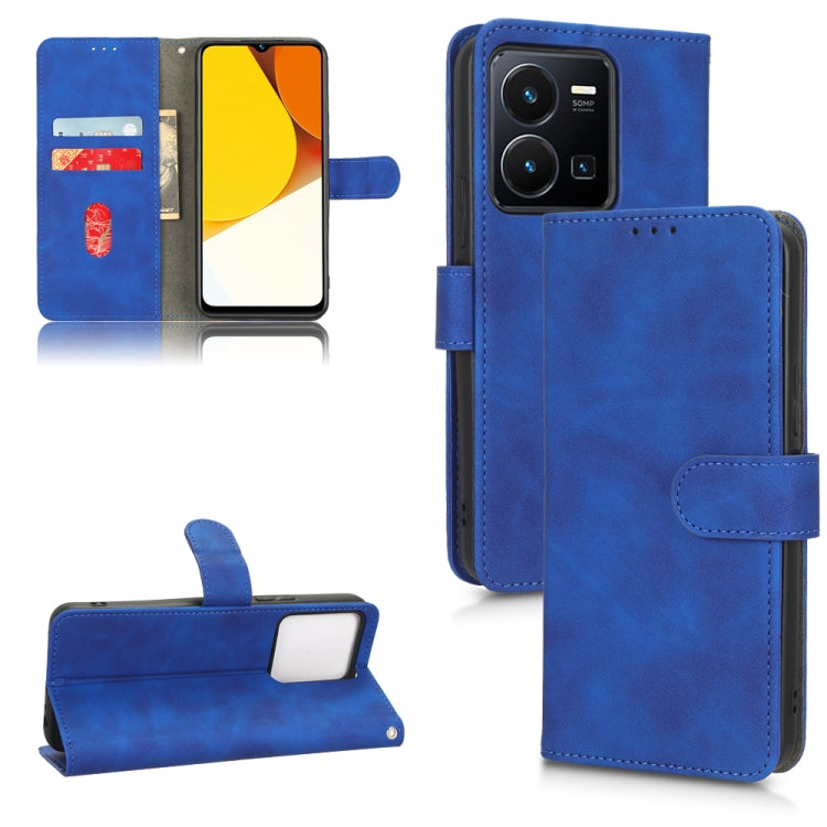Custodia per telefono in pelle con vibrazione magnetica Skin Feel, For Realme V23 5G / OPPO A57 5G, For vivo Y22s / Y35, For Cubot X50, For Motorola Edge 30 Lite / 30 Neo