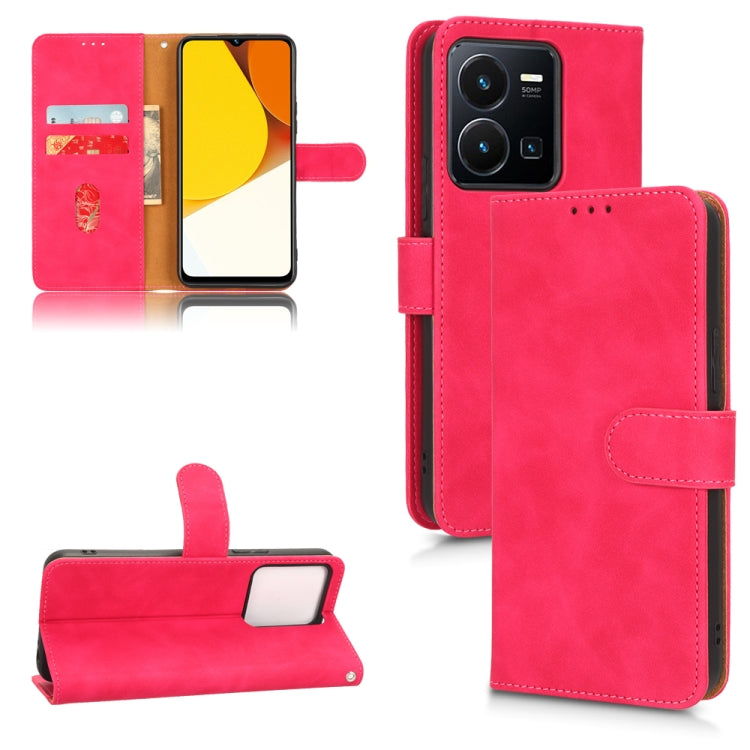 Custodia per telefono in pelle con vibrazione magnetica Skin Feel, For Realme V23 5G / OPPO A57 5G, For vivo Y22s / Y35, For Cubot X50, For Motorola Edge 30 Lite / 30 Neo